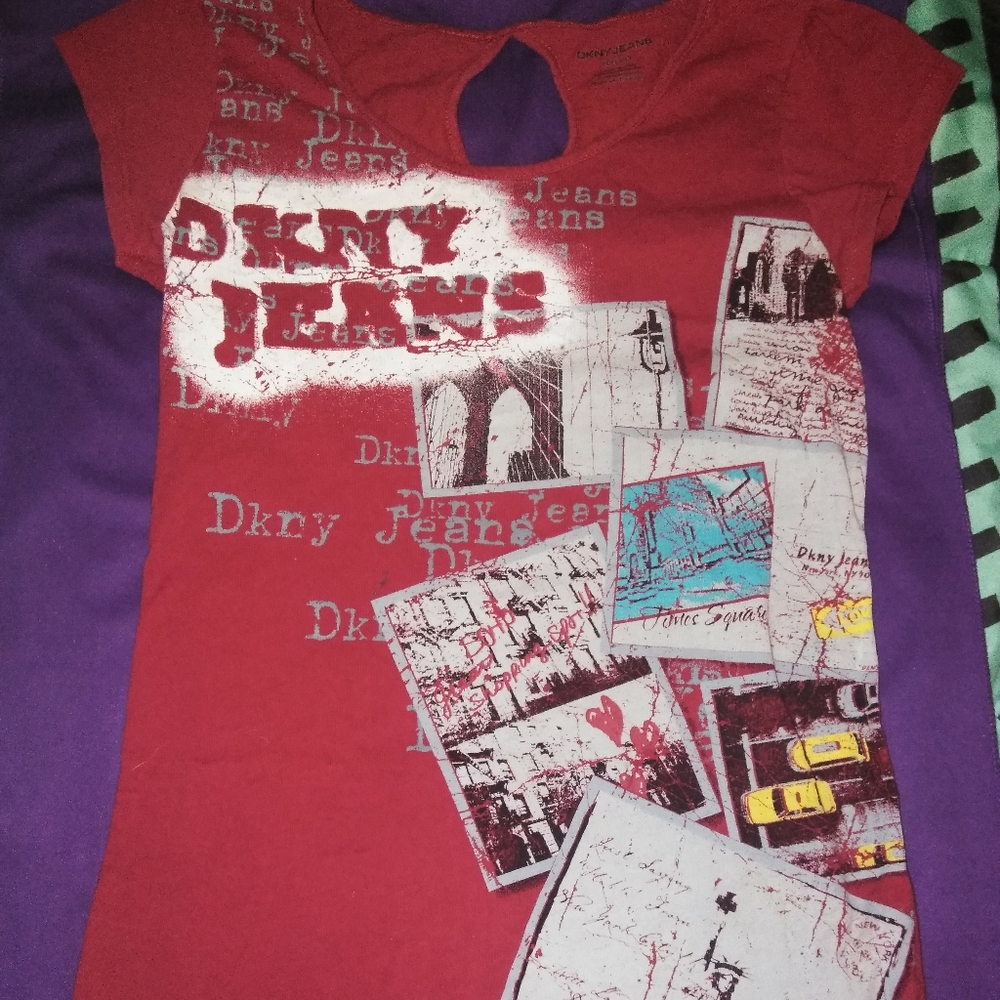 DKNY JEANS PRINTED T-SHIRT